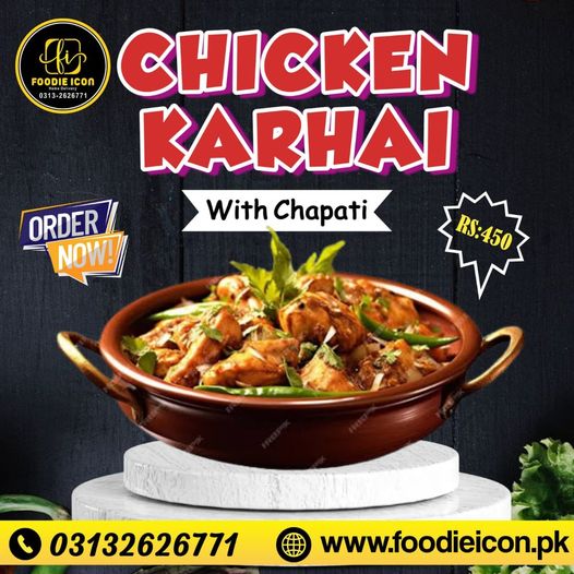 Chicken Karhai With Chapati